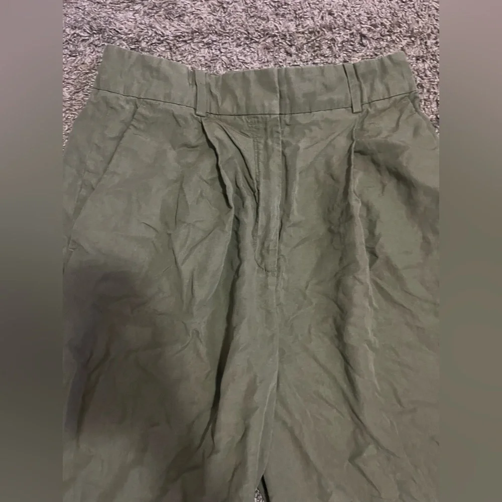 COS Linen Blend Wide Leg High Rise Pant Sz 42 Lagenlook Slouchy EUC‎